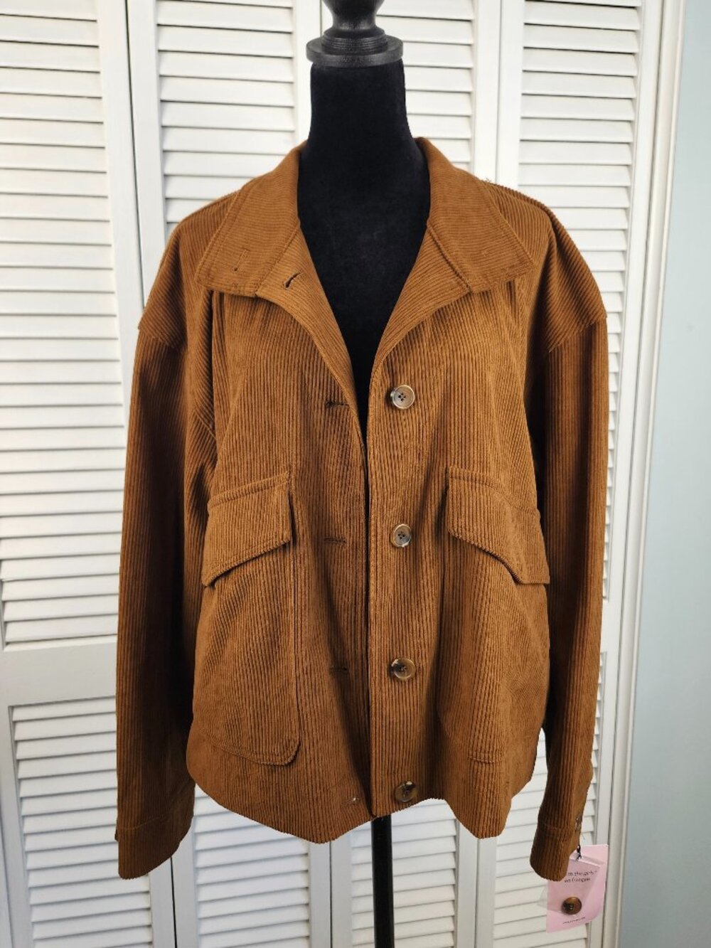 Avec Les Filles Brown Corduroy Jacket from Anthropologie NWT size M